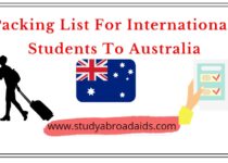 Packing List for International Students to Australia