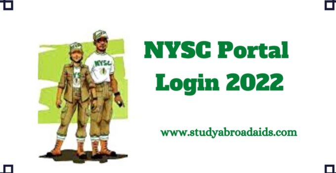 NYSC portal login